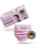 Charlemain 50x Pink Medical Face Masks - EN 14683 Type IIR BFE 99.9% 3-Layer Latex-Free Mouth-Nose Protection | International Shipping - Buy Online on SooperMarket.com