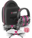 TRADESMART All-in-One Shooting Ear Protection Kit - Pain-Free Earmuffs, Earplugs, Glasses, Carrying Case (2x Pink) - Buy Online on SooperMarket.com