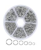 1000pcs Stainless-Steel Jump Rings Set for Jewelry Making - 4mm-10mm Silver O Ring Connectors - Buy Online on SooperMarket.com