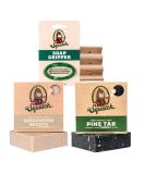 Dr. Squatch Basic Forest Pack - Pine Tar & Birchwood Breeze Handmade Bar Soap w/Organic Oils - Soap Gripper & Saver - Buy Online on SooperMarket.com