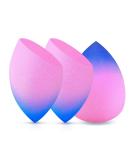 DUAIU 3pcs Gradient Makeup Sponge Blender Set | Beauty Blender for Foundation, Concealer, and Powder Puff - Buy Online on SooperMarket.com