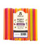 Honey Jar Variety Pack Raw Honey Sticks - 100 Count Pure Honey Straws for Tea, Coffee, or Treats - Made in the USA with Real Honey - Buy Online on SooperMarket.com