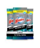 Windex Electronics Screen Wipes - 25 Count, Pack of 3 (75 Total) | For Computers, Phones, Televisions & More - Buy Online on SooperMarket.com