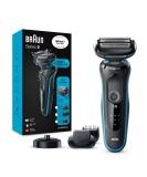 Braun Series 5 Electric Shaver with Beard Trimmer & Charging Stand | Wet & Dry, 100% Waterproof | Easy Clean System, 2 Pin Plug | Which Best Buy S5 50-M4500cs Mint Razor - Buy Online on SooperMarket.com