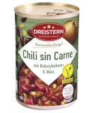 Three Star Chili Sin Carne 400g | Vegan Stew in Recyclable Can | Hearty Vegetarian Chili with Soy Beans & Corn - Buy Online on SooperMarket.com