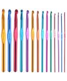 BCMRUN 14 pcs Multicolor Aluminum Crochet Hooks Knitting Needles Craft Yarn 2-10mm  - Buy Online on SooperMarket.com
