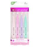 Tweezers by Brushworks HD Combination Tweezer Set - Pastels - Buy Online on SooperMarket.com