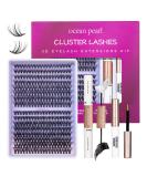 DIY Individual Cluster Lash Extension Kit - 320 Pcs 10-16mm Natural Light C/D Curl False Eyelashes with Bond and Seal Lash Remover for Beginners at Home - 30D+40D - Buy Online on SooperMarket.com