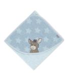 Sterntaler hooded bath towel donkey Emmi age: from 0 months 80 x 80 cm light blue with stars Emmi 2020 with stars - Buy Online on SooperMarket.com