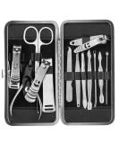 LaRoc 12pc Manicure & Pedicure Set - Nail Clippers Cuticle Remover - Luxurious Face Foot Hand Nail Care Kit - Pedicure Sets for Feet Mens Grooming Kits & Manicure Set for Women - Buy Online on SooperMarket.com