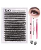LASH Extension Set B & Q - 280 PCs Eyelash Extensions 9-16Mix | 40D Ocitanian Set with Eyeliner Glue Remover & Applicator for Beginners - Buy Online on SooperMarket.com