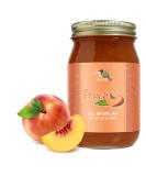 Green Jay Gourmet Peach Jam - All-Natural Fruit Jam with Peaches & Lemon Juice - Vegan, Gluten-free, Preservative-Free - Made in USA - 20 Ounces - Buy Online on SooperMarket.com