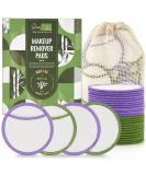 Start Makers Reusable Makeup Remover Pads Premium Eco-Friendly 24PCS Cotton Pads Soft Bamboo Face Pads for All Skin Types Double-Sided & Organic Washable Cotton Wool Pads w/ Laundry Bag 0.14 kg - Buy Online on SooperMarket.com
