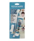 Vetocanis Bio00068 Dental Care Set for Dogs - Toothbrush Toothpaste & Massage Brush Biscuit Flavor - 1 Pack for Fresh Breath & Healthy Teeth - Buy Online on SooperMarket.com