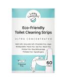 Toilet Bowl Cleaner Strips - 60 Cleans | Plastic-Free Dye-Free & Lemon Essential Oil | Eco-Friendly Cleaning Solution - Buy Online on SooperMarket.com
