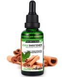 Alphapower Food Stevia Flavor Drops | 100% Natural Sugar-Free Cinnamon Aroma for Water Muesli & Smoothies - 50ml - Buy Online on SooperMarket.com