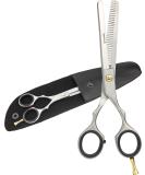 Socialic Effilting Scissors | Premium 16.5 cm Stainless Steel Thinning Scissors with Etui | Sharp Hair Clipper for Men & Women | Precise Hair Cutting Tool - Buy Online on SooperMarket.com