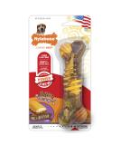 Interpet Nylabone Chew Toy for Extreme Chewers Textured Bone Beef and Cheese Flavor M Brown M - Buy Online on SooperMarket.com