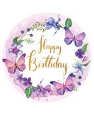 J & M Deco edible cake rapers - cake topper birthday - Tortendendeko Happy Birthday motif - Birthday cake decoration from fondant - around 20 cm - Dining paper Tortendeko - Cake Decoration - Buy Online on SooperMarket.com