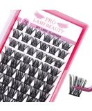 Cluster Lashes 72 Pcs Individual Lashes - Reusable DIY Eyelash Extension (16mm) - Super Thin Band - Soft & Comfortable - Into You-01 Style - Buy Online on SooperMarket.com