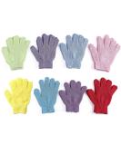 8 Pairs Double Sided Exfoliating Gloves for Body Scrubbing and Spa Massage - Buy Online on SooperMarket.com