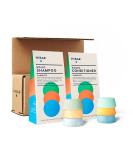 HiBAR Shampoo and Conditioner Bar Set - All Natural Hair Care - Plastic Free - Travel Size - Color Safe - Eco Friendly - Solid Sustainable Bars - Zero Waste (Sample Set) - Buy Online on SooperMarket.com