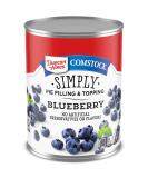 Duncan Hines Comstock Simply Blueberry Pie Filling 21oz (Pack of 8) - Delicious and Easy to Use! - Buy Online on SooperMarket.com