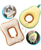 Frienda 2-Piece Adjustable Cat E-Collar | Cute Toast Neck Cone Collar for Kittens and Cats - Buy Online on SooperMarket.com