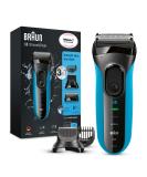 Buy Braun Series 3 3010BT Shave and Style Electric Razor & Trimmer - Blue/Black | International Shipping - Buy Online on SooperMarket.com
