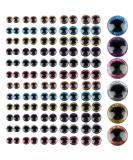 120pcs Glitter Plastic Safety Eyes - 6 Colors, 12mm-20mm Round Eyes for Dolls, Teddy Bears, Toys - DIY Crafts - Buy Online on SooperMarket.com