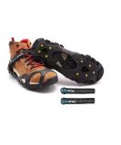 Ice Cleats Combo Pack - ICETRAX V3 Tungsten Crampons with Straps - Non-Slip Shoe Grippers for Snow and Ice - L/XL Size - Buy Online on SooperMarket.com