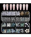 Rhinestones for Nails Nail Glitter Sequins Nail Decals with Crystals Nail Gems Diamonds for Nail Art Including Wax Pencil for Rhinestones And Rhinestone Picker - Buy Online on SooperMarket.com