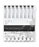 Ohuhu Fineliner Drawing Pens: 8 Sizes Fineliner Pens Pigment Black Ink Micro Pens Assorted Point Sizes Waterproof for Writing Drawing Journaling Sketching Anime Manga Watercolor Artists Beginners - Buy Online on SooperMarket.com