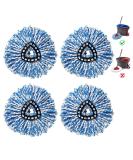 4 Pack Mop Head for EasyWring Spin Mop Refill - New Version Replacement - Buy Online on SooperMarket.com