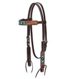 Turquoise Cross Turqoise Beaded Collection Browband Headstall - Buy Online on SooperMarket.com