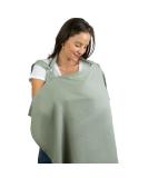 Muslin Nursing Cover for Baby Breastfeeding Soft & Breathable Cotton Breastfeeding Cover for Mom with Rigid Hoop for Mother Nursing Apron by Comfy Cubs (Sage) - Buy Online on SooperMarket.com