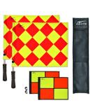 AGORA Pro Line Duo Premium Rotating Soccer Referee Flags with Case - Red/Yellow - Buy Online on SooperMarket.com