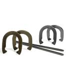 Franklin Sports Horseshoes Sets - Metal Horseshoe Game Sets for Adults + Kids - Official Weight Steel Horseshoes - Beach + Lawn Horseshoes Sets - Sets Include (4) Horseshoes and (2) Ground Stakes Starter - Buy Online on SooperMarket.com