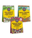 The Spice Sultan Asian Curry Kits Selection Box (3 Kits) - Thai Yellow, Sri Lankan Coconut, Malaysian Rendang - Recipes Included | Gluten-free, Vegan - Buy Online on SooperMarket.com