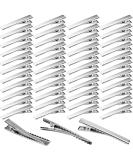 Elcoho 200-Piece Single Prong Curl Clips - Silver Alligator Section Clips for Women & Girls - 4.5cm/1.75 Inch - Hairbow Accessory - Buy Online on SooperMarket.com