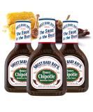 Sweet Baby Ray's Honey Chipotle BBQ Sauce 3 Pack | 18 oz | Smoky American Grill Sauce | International Shipping Available - Buy Online on SooperMarket.com