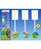 KidSwitch Lightswitch Extension for Toddlers - Laurie Berkner Edition - 3 Count with 12 Themed Art Decals - Multi-Award Winning! - Buy Online on SooperMarket.com