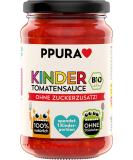 PPURA BIO Tomato Sauce for Kids - No Added Sugar 100% Natural Italian Made | Piece-Free Pasta Sauce | Donate a Portion | 340g Glass - Buy Online on SooperMarket.com