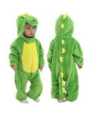 Doladola Unisex Kid's&Toddler's Costume Outfit Baby Boys Girls Flannel Animal Hooded Rompers Jumpsuit 6-12 Months Green Dinosaur - Buy Online on SooperMarket.com