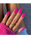 Hot Pink Press on Nails Medium Length Xcreando Square Fake Nails Kit Acrylic Set Summer Nails Glue on Natural Short Press on Nails Acrylic Glue on Nails for Women24PCS - Buy Online on SooperMarket.com