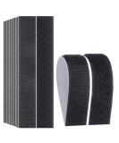 Hook Loop Strips with Adhesive - Melsan Industrial Strength Sticky Back Fasteners Hook and Loop Tape for Mounting  Hanging  or Organizing Items Indoors or Outdoors | Black  12 Pairs 1x7 Inch - Buy Online on SooperMarket.com