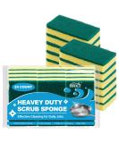 24 Count Heavy Duty Scrub Sponges for Kitchen Household Cleaning - Small Dish Sponges 3.5x2.1x0.9 - Buy Online on SooperMarket.com