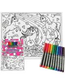 Splat Planet Unicorn Toddler Placemat with 10 Washable Magic Pens - Non-Toxic Color & Wash Out Mat - Buy Online on SooperMarket.com