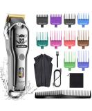 Hatteker Hair Cutting Kit Pro - Professional Barber Clippers for Men - Cordless Beard Trimmer - IPX7 Waterproof - Buy Online on SooperMarket.com