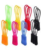 40pcs 8 Colors Zipper Pulls Zip Extension Tag for Clothing Backpacks Travel Bag Handbag Purse Zipper Tag Tents 50 - Buy Online on SooperMarket.com